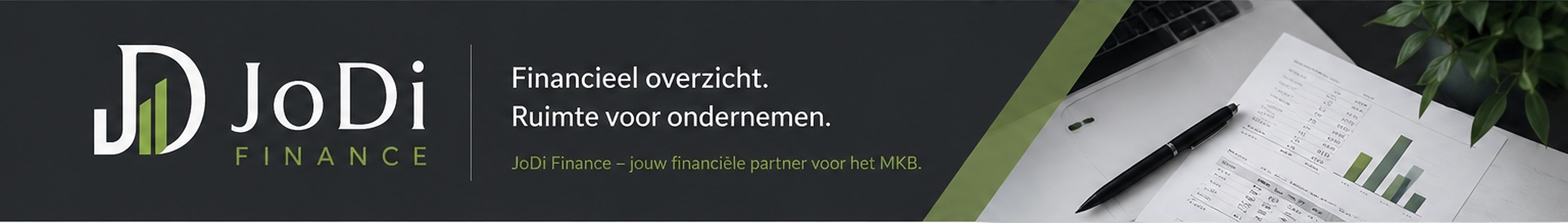 JoDi Finance — Financieel overzicht. Ruimte voor ondernemen.